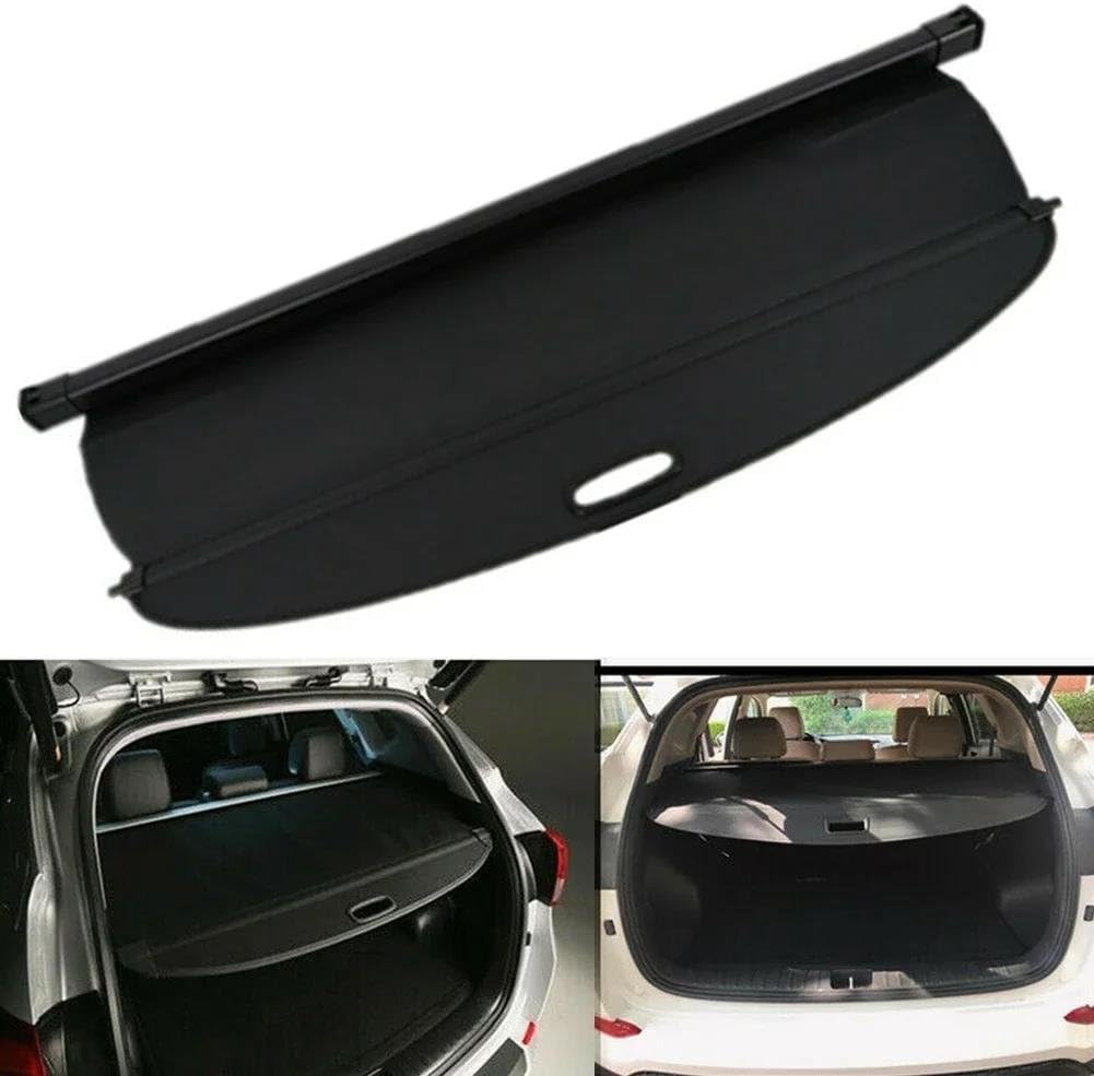 Black Car Rear Tail Trunk Security Shield Cargo Luggage Cover For Hyundai For Tucson 2016-2020 Sturdy Boot Cover