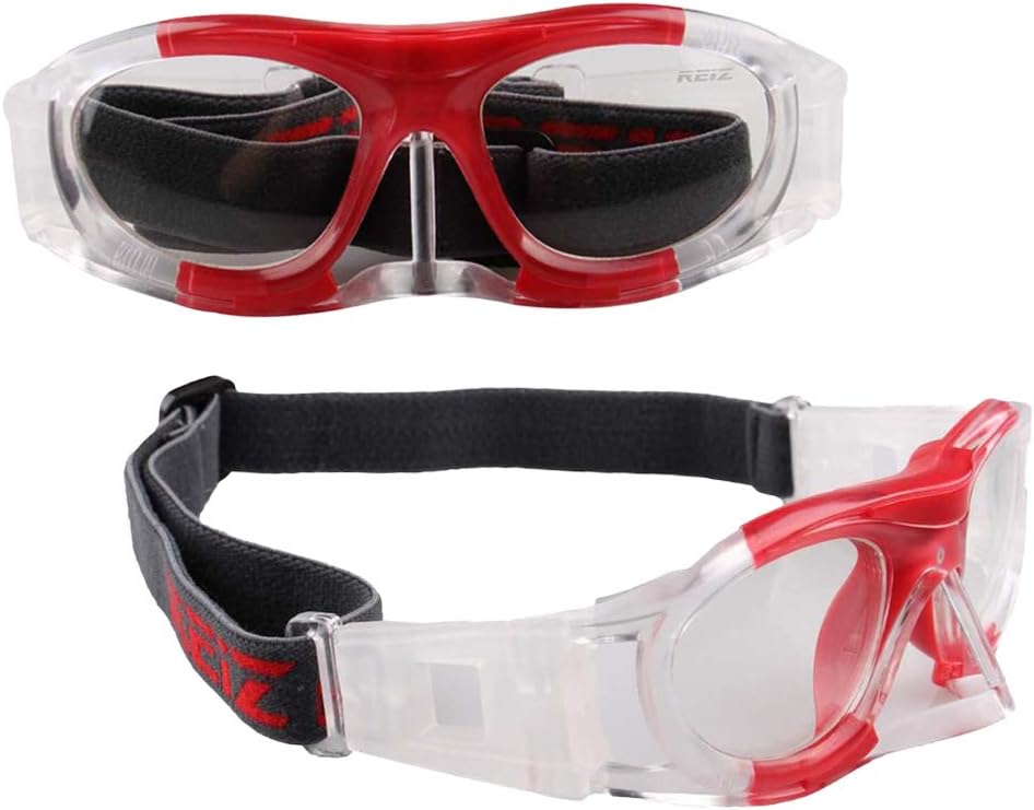 2Pairs Sports Basketball Swimming Goggles,ion Fog- Men & Women, Fashionable, Comfortable Silicone Frame, Enhanced Nosepiece Design, Polycarbonate Lenses, Red + White