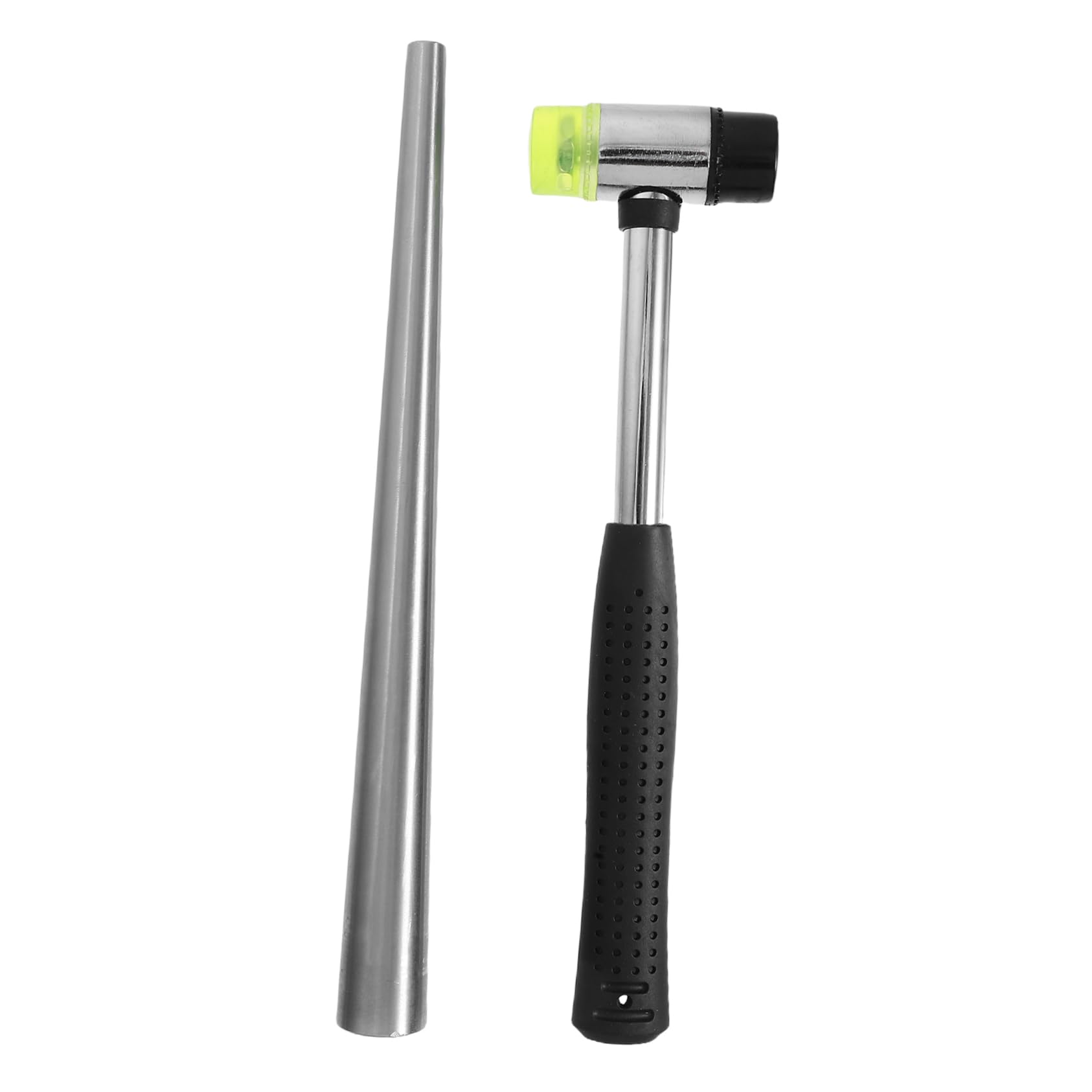 Cabilock Ring with Stainless Steel Mandrel Portable Plastic Hammer for Jewelry Repair and Resizing for Rings Earrings