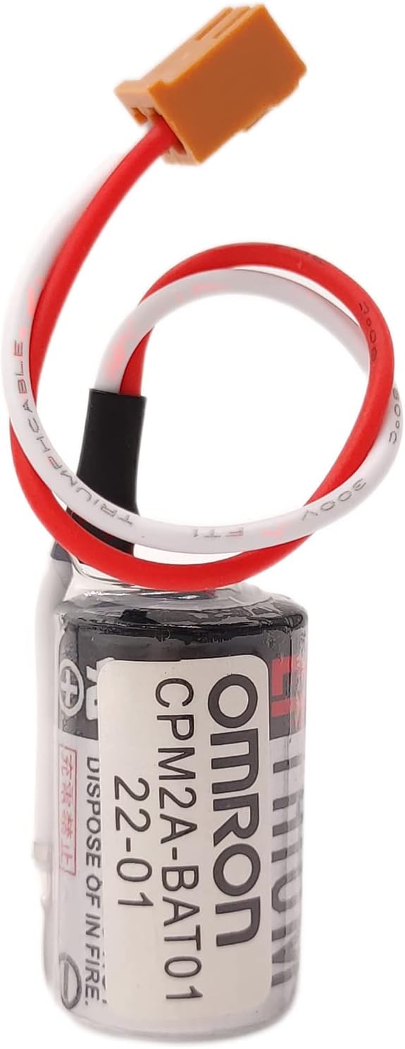 ER3V 3.6V Lithium Battery Replacement for OMRON CPM2A-BAT01 CPM2ABAT01 CPM2A CQM1H with Plug