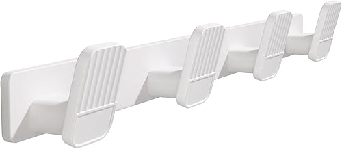 Miniatura 16 de Perchero de pared para colgar abrigos, perchero negro con 4 ganchos, ganchos de aluminio para colgar abrigos, sombreros, bolsos, toallas, soporte