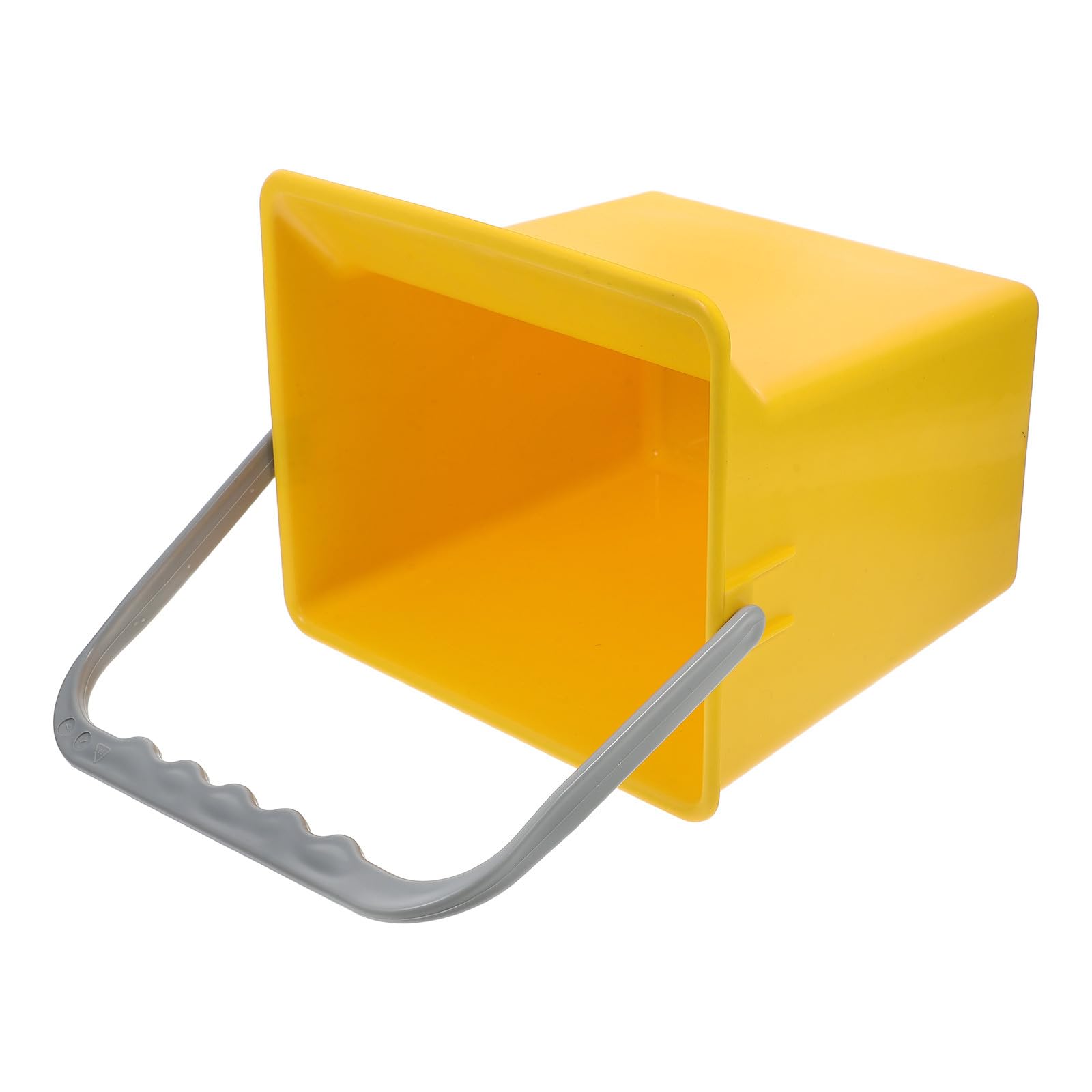 VALICLUD Secchio Rettangolare con Manico e Scala Graduata in Plastica, Secchio per Prodotti la Pulizia Multiuso, Capiente e Portatile, per Autolavaggio, Scuole e Uffici