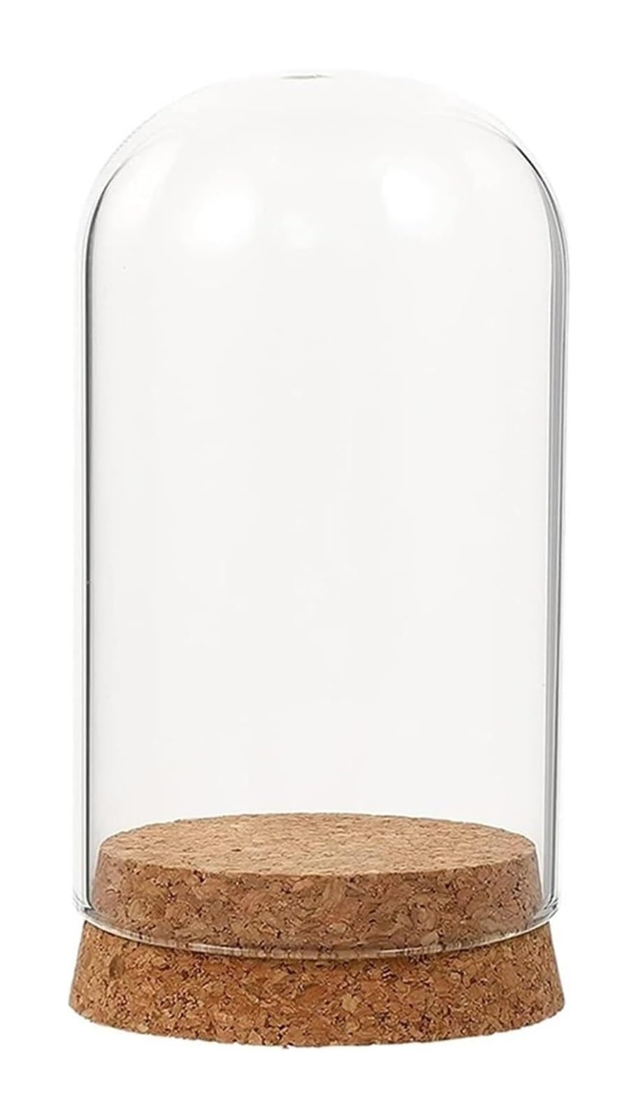 UDPOIUYT Glass Cloche Dome, Glass Cloche Dome Display Box With Cork Base Transparent Multiple Sizes(5x7cm)