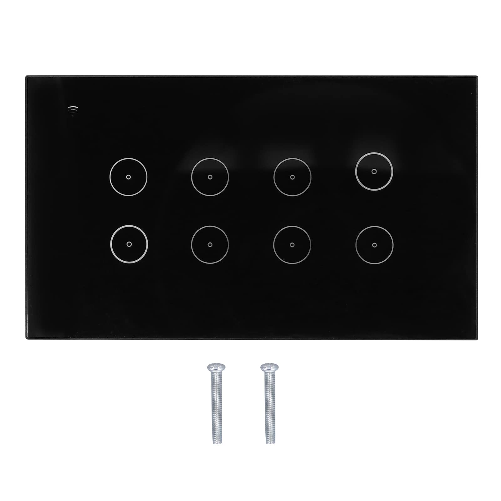 Marhynchus Interruptor de Pared WiFi Inteligente de 8 Bandas, Interruptor Táctil con Control Remoto con Control de Aplicación de Voz, para Apartamento de Hotel de Oficina en Casa