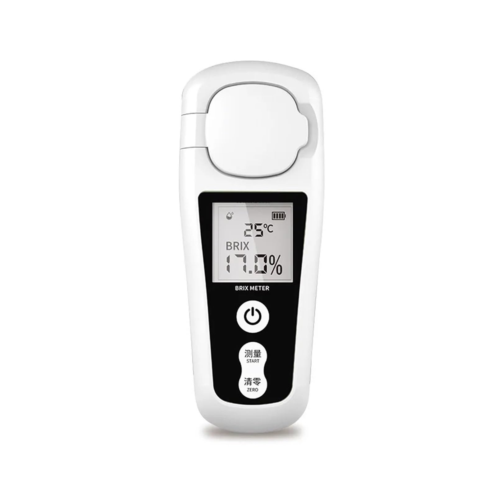 Medidor digital de sacarometría de azúcar recargable con pantalla LCD for medir el contenido de azúcar líquido en bebidas de frutas y miel.