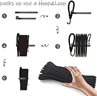 Vista 4 de Correa larga para perro, correa de control de obediencia, entrenamiento, agilidad, cable de control de cachorro, correa de 15 pies, 30 pies, 50 pies