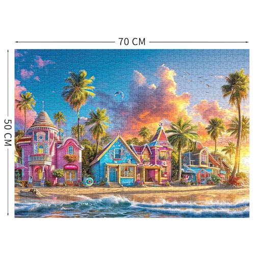HUADADA Puzzle 1000 Teile für Erwachsene und Kinder, Impossible Game, Puzzles-Geschenk, Clevere Rätsel, Puzzles Farbenfrohes… – Ansicht 2