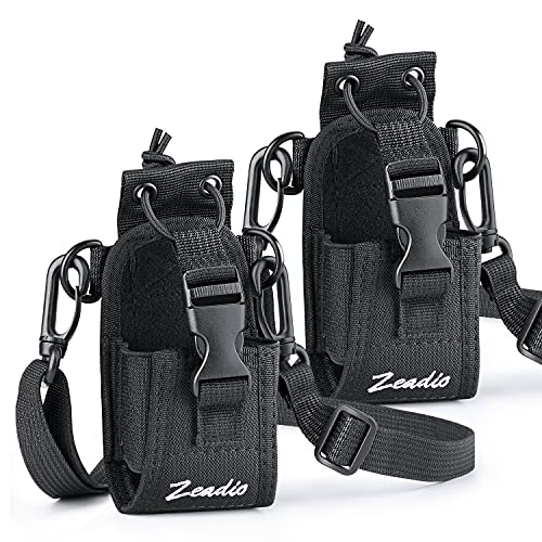 Image of Zeadio Versatile Two-Way Radio Case, Universal Durable Holster Pouch Case Holder for Two-Way Radio Walkie Talkies (ZNC-C, Pack of 2)