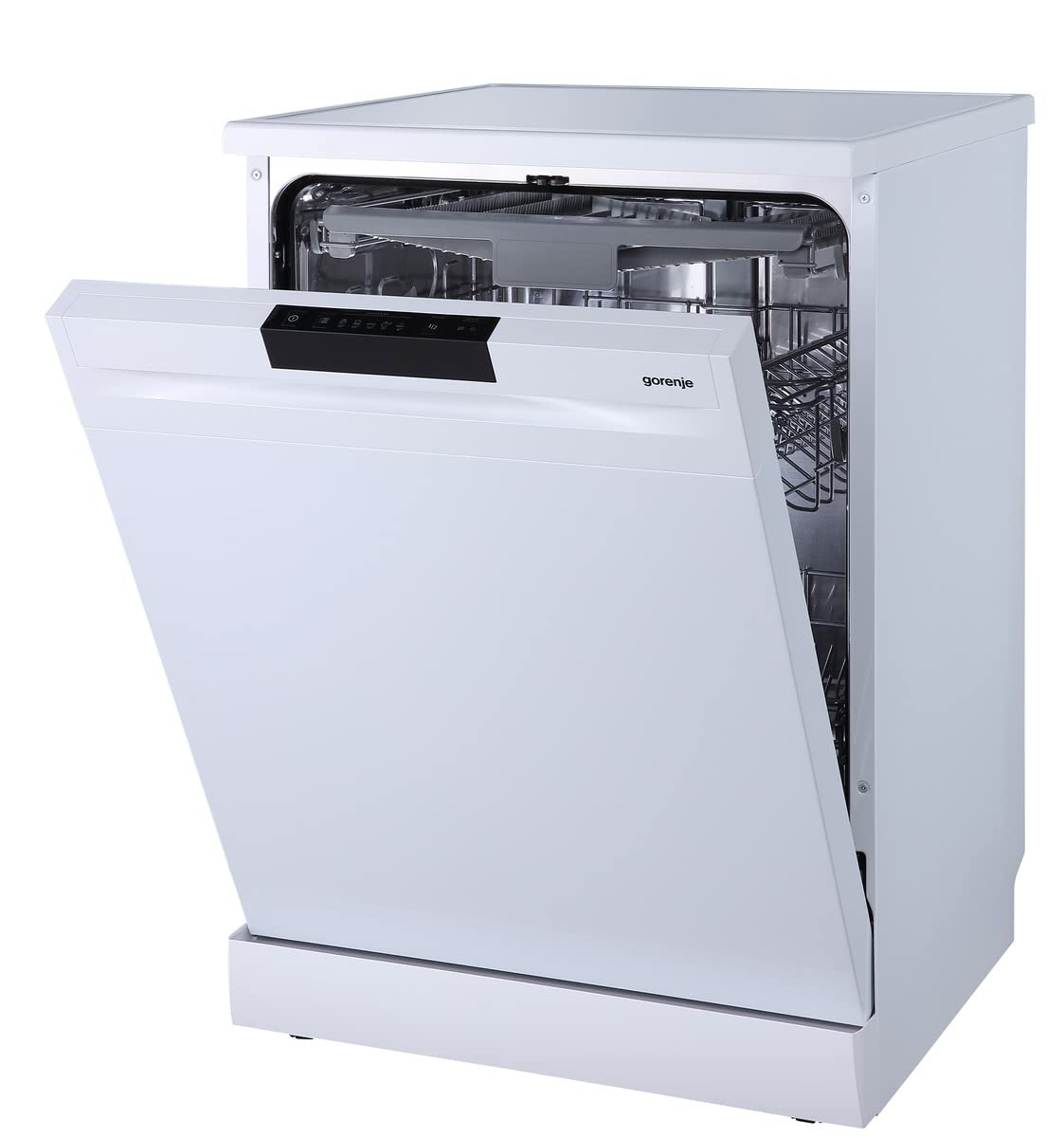 Gorenje G S620 C10W Freistehender Geschirrspüler/ 60cm / 14 Maßgedecke / 3 Körbe / 5 Programme/Inverter PowerDrive Motor/SpeedWash/TotalDry/vollständiger Überlaufschutz/Weiß