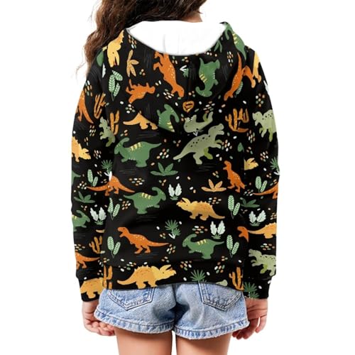 SEANATIVE Kids Zip Up Hooded Sweatshirt Long Sleeve Casual Sport Jacket with Pocket for Boys Girls 6