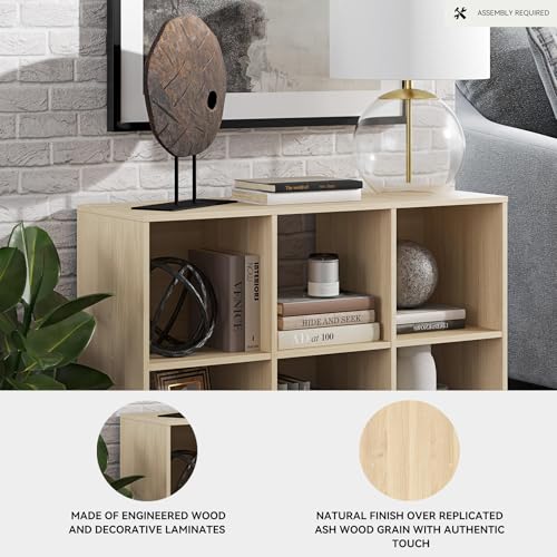 Signature Design by Ashley Piperton 6 Cube Storage Organizer, Cubby Shelf - image 4