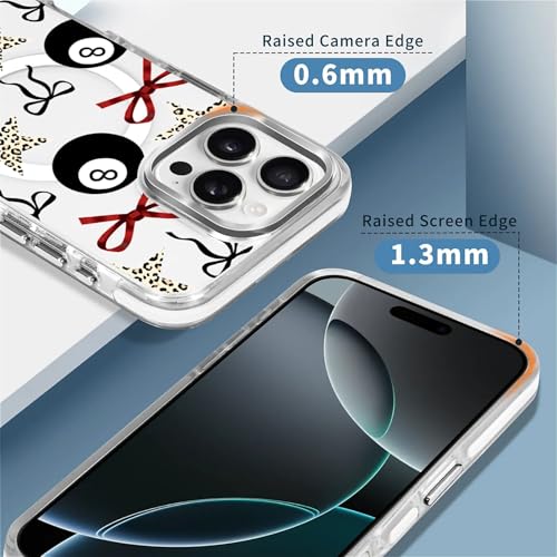 Coque iPhone 16 Pro antichoc transparente Magsafe imprimé Y2K