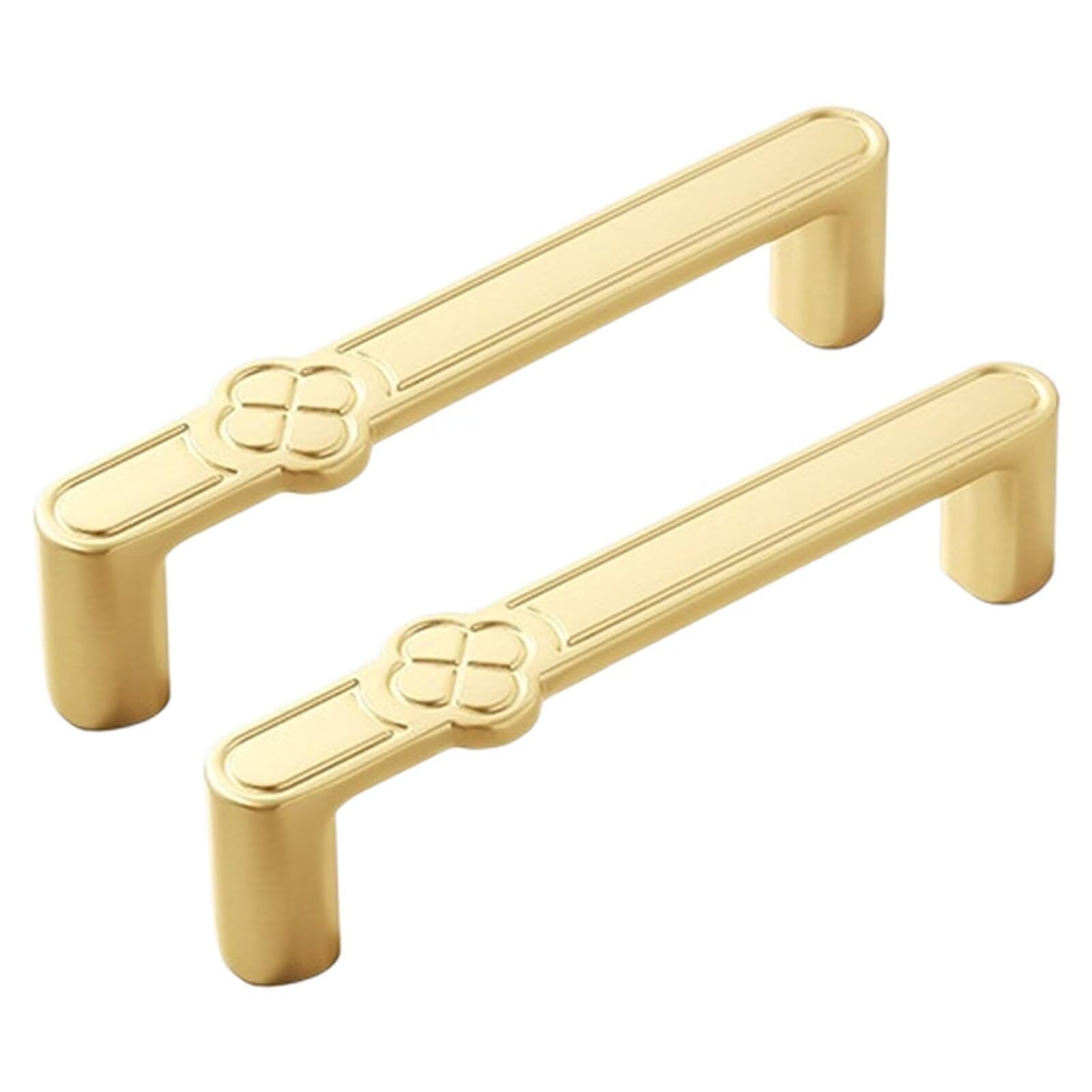TYYCKJ 2 Pack Cabinet Pulls Wardrobe Drawer Handles, Door Knob for Kitchen Bathroom Closet Cupboard Dresser Pull Hardware 96mm Hole Centers Furniture Handle with Screws