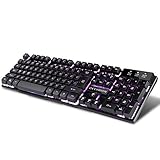 Keyboard, BeeMoon Wired Gaming Keyboard with Three Colors Backlit Supporting Windows 10/ 8 / 7 / Vista / XP, Mac, Linux
