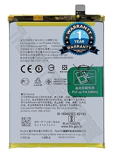 Image of Original BLP729 Battery for Realme 5i /5S RMX2030 / C3 / RMX2027 /C11 / Battery with 1 Year Warranty**** (R000166)