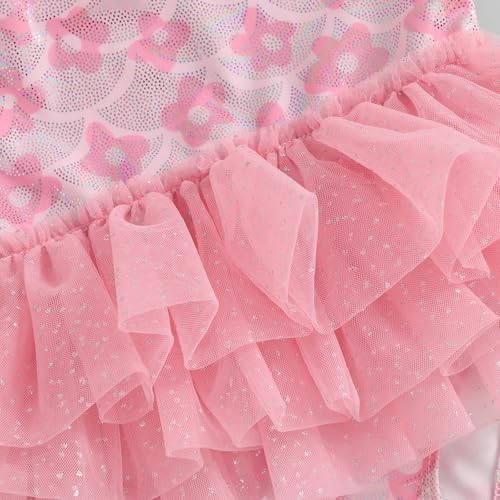 Baby Girls One Piece Swimsuit Sparkly Sequins Mermaid Tutu Fish Scale Bikini Infant Toddler Swinwear Bathing Suit4