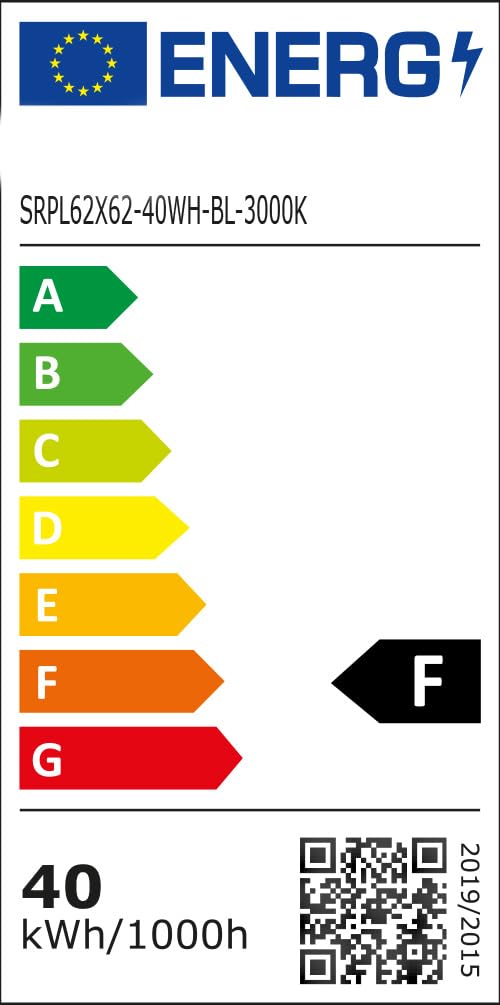 LED Panel, Deckenleuchte, 62x62cm, 3200lm, 3000K, 40W, inkl. Trafo, Rasterleuchten, Einlegeleuchte, Büroleuchten (3000K)