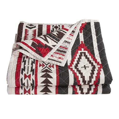 Image of Paseo Road Cortez 3 Piece Full /Queen Cotton Aztec Western Bedding Quilt Set