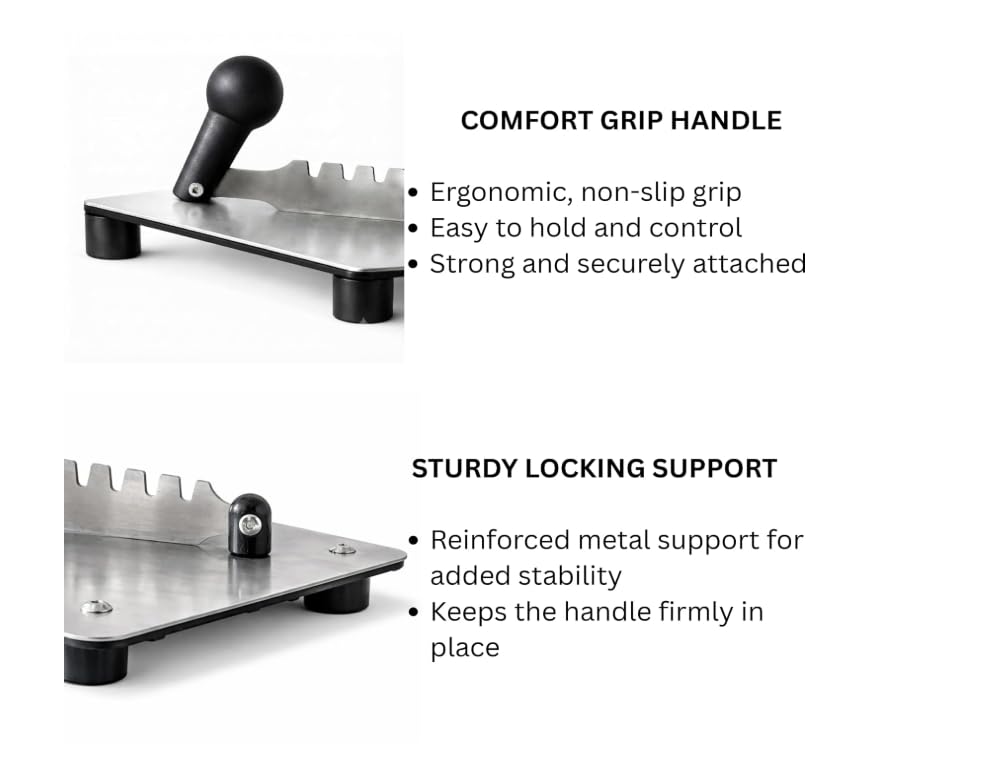 Image of Steel Chopping Board with Knife | Steel Cutting Board & Stainless Steel Cutting Board for Kitchen, Rustproof, Hygienic, Easy to Clean, Durable