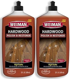 Sponsored Ad - Weiman Wood Floor Polish and Restorer 32 Ounce (2 Pack) - High-Traffic Hardwood Floor, Natural Shine, Remov...
