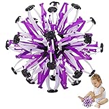 Supatmul Boule Extensible, Balle Télescopique Respiration Coloré pour Adultes en-fants, Soulagement du Stress Et Angoisse Jouet en Expansion Rétractable et Changeable