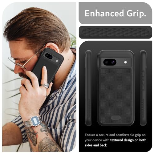 Image of TUDIA MergeGrip [Magsafe Compatible] for Google Pixel 8a Case - Matte Black