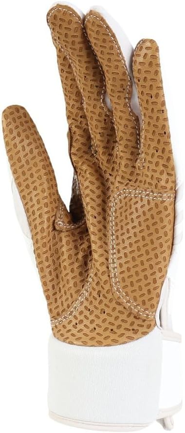 MARUCCI FUZN PRO Adult Batting Gloves, White/TAN, AM