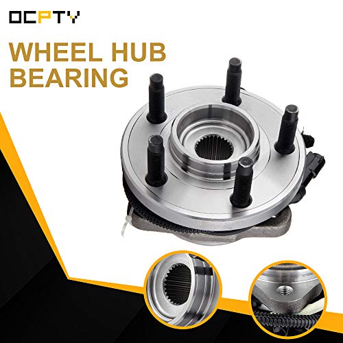 Ocpty New Wheel Hub Bearings Front 5 Lugs Replacement Fit For Ford Explorer/Replacement Fit For Ford Ranger/ For Mazda B3000/ For Mazda B4000 2003-2009 Compatible With Oe: 515052(Pack Of 2) #TOP2