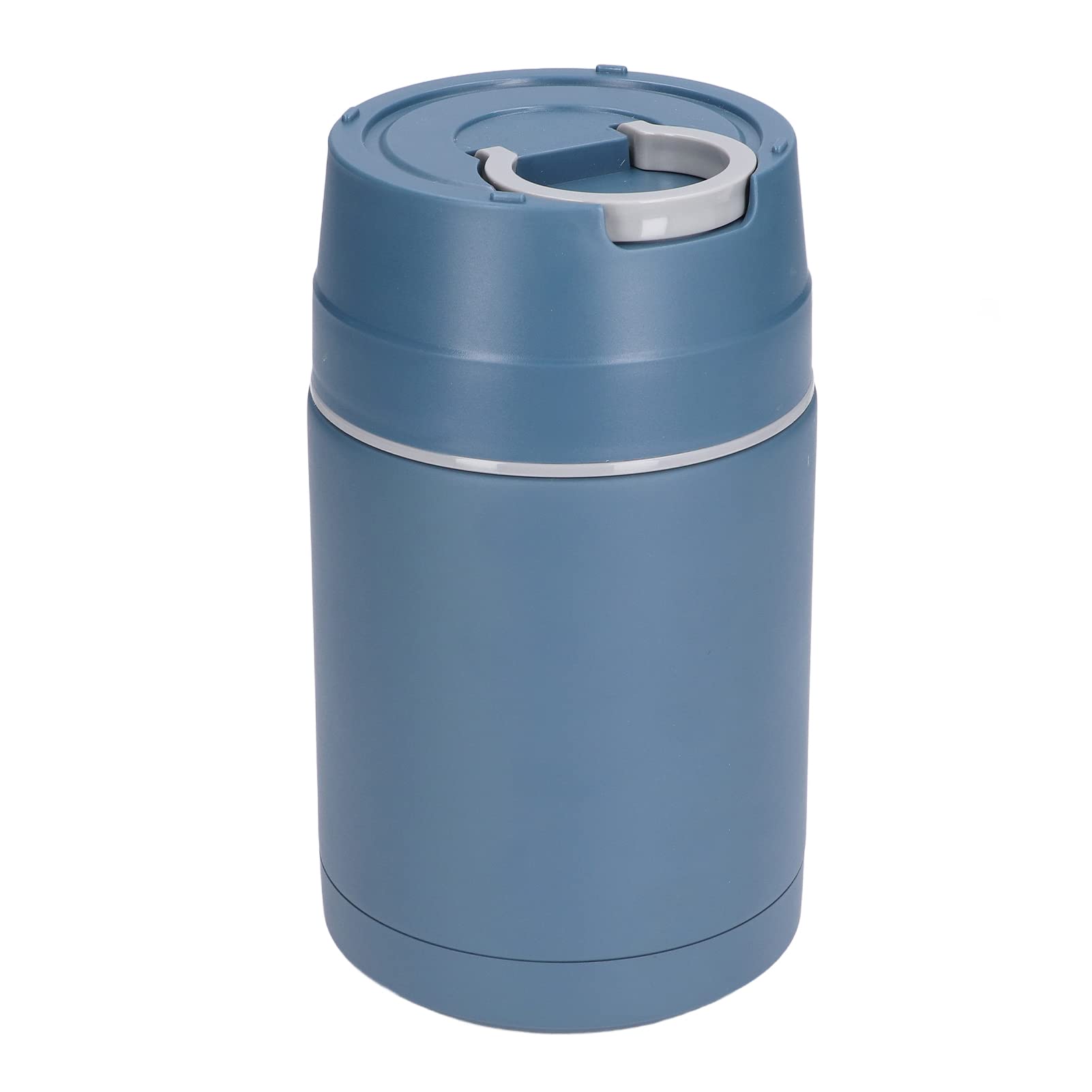 Nikou Contenitore termico per alimenti in acciaio inox 304, 1000 ml, con cucchiaio pieghevole, blu, contenitore termico per alimenti caldi o freddi