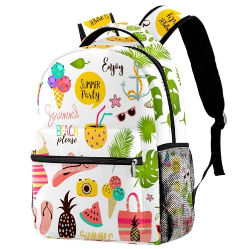 Sac de voyage décontracté avec motif d'été pour escapades et weekends en plein air