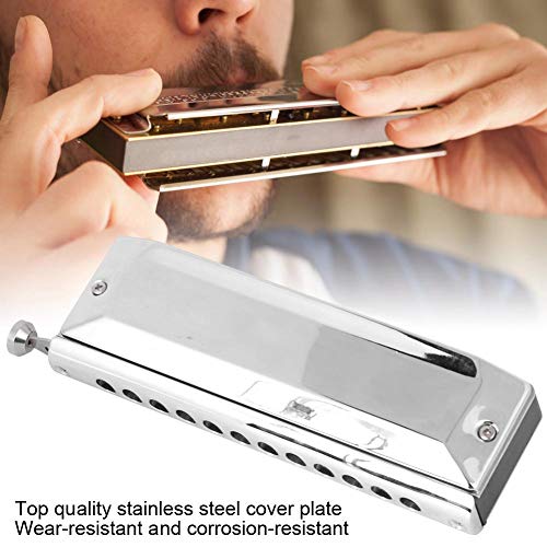Harmonica chromatique, Harmonica chromatique c clé 12 trous 48 tons en acier inoxydable professionnel jouant bouche… - Les Beatles, Paul McCartney, John Lennon, RIngo Starr, George Harrison Harmonica chromatique, Harmonica chromatique c clé 12 trous 48 tons en acier inoxydable professionnel jouant bouche… – Image 8