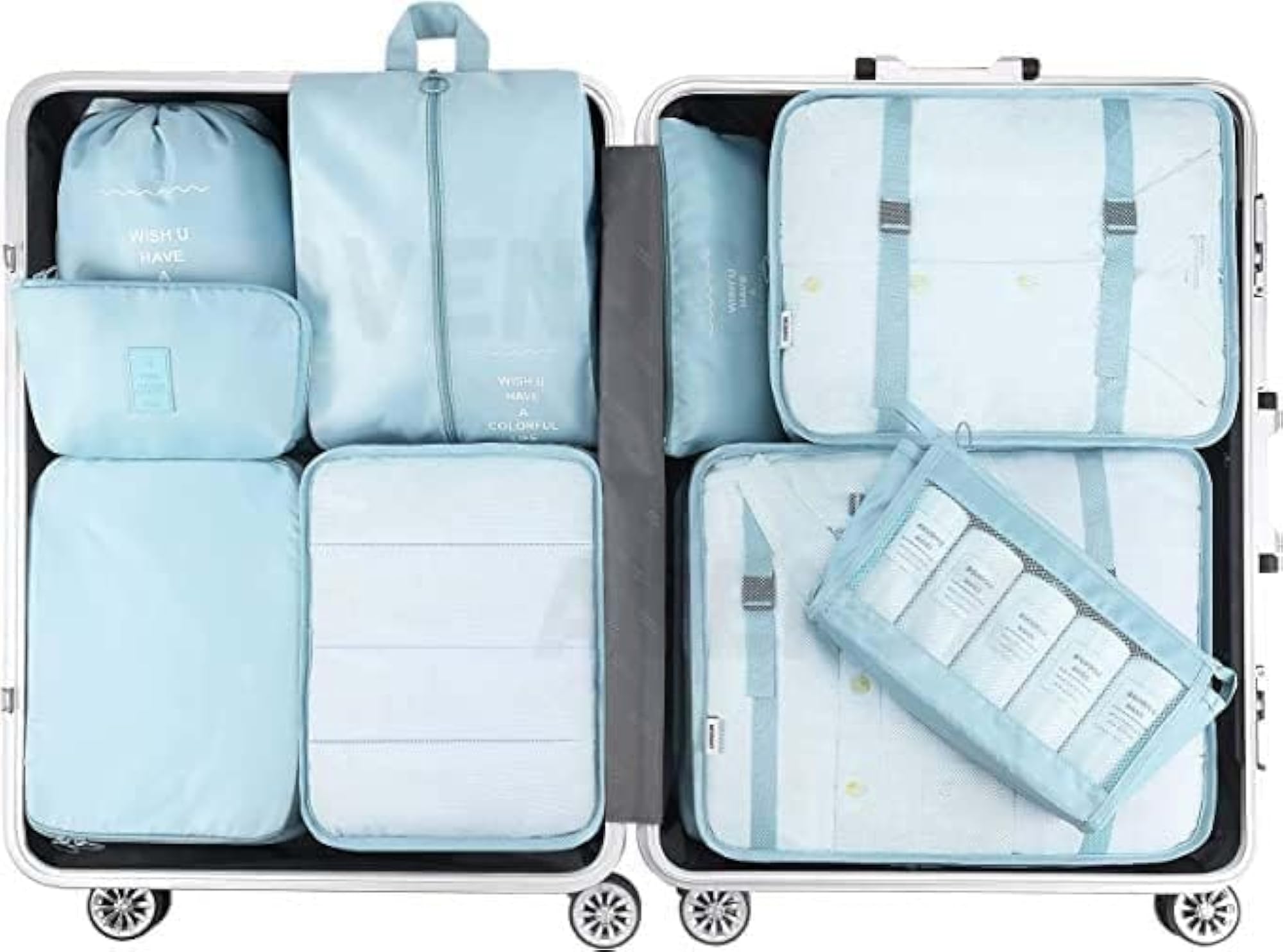 7-pcs Travel Organizer Packing Cubes Set, Lightweight