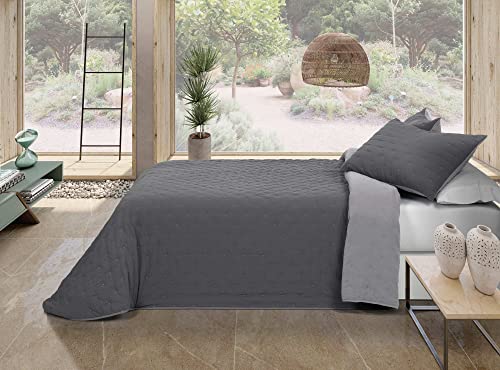 Bouti Pierre Cardin gris couvre-lit réversible Lorena 180cm - 3