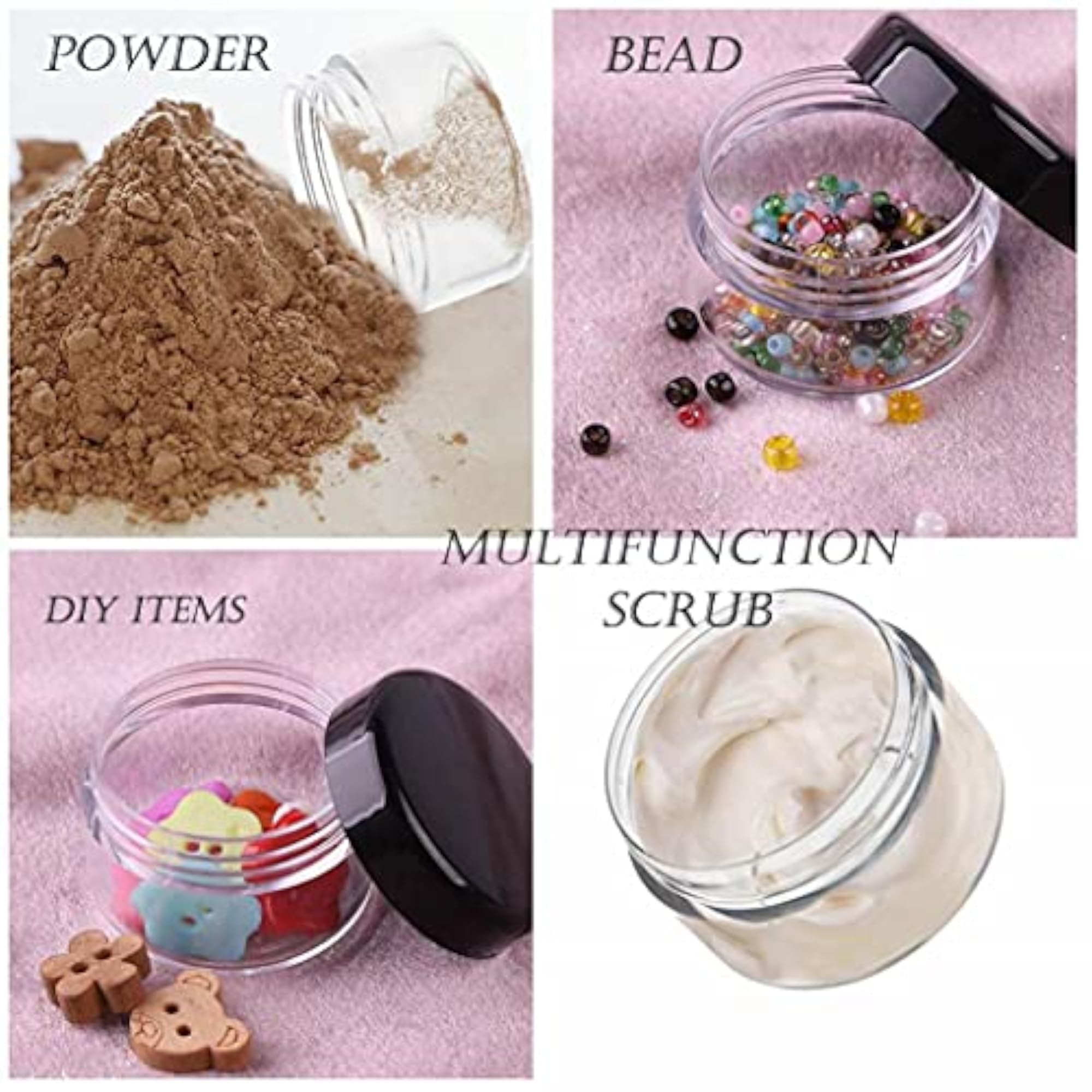 Empty Acrylic San Jar Transparent Cosmetic Container