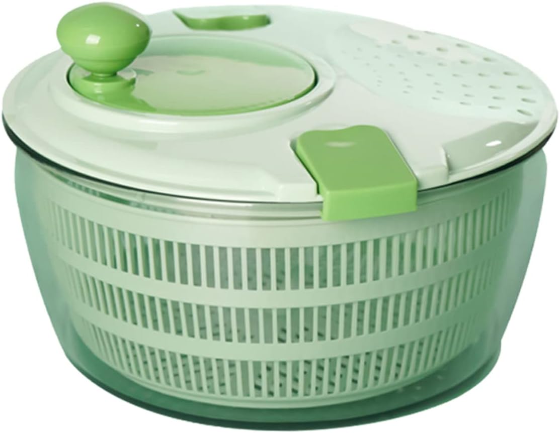 Manual Lettuce Washer Dryer Large Vegetable Dehydrator Salad Spinner Strainer Fruit Washer Storage Container