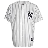 MLB Mickey Mantle #7 Yankees Cooperstown Replica Jersey, White/Navy