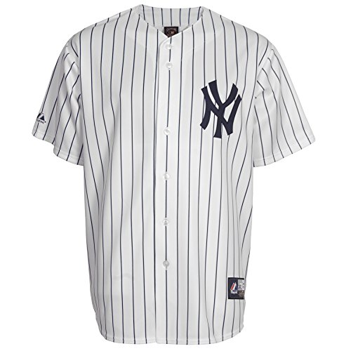 MLB Mickey Mantle #7 Yankees Cooperstown Replica Jersey, White/Navy