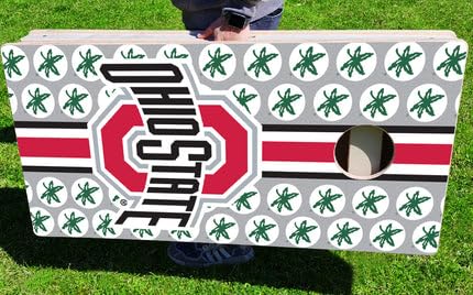 Ohio State Buckeyes Fanatic Premium Pro Cornhole Bean Bag Toss Game 24x48 with 8 Regulation 16oz Bags