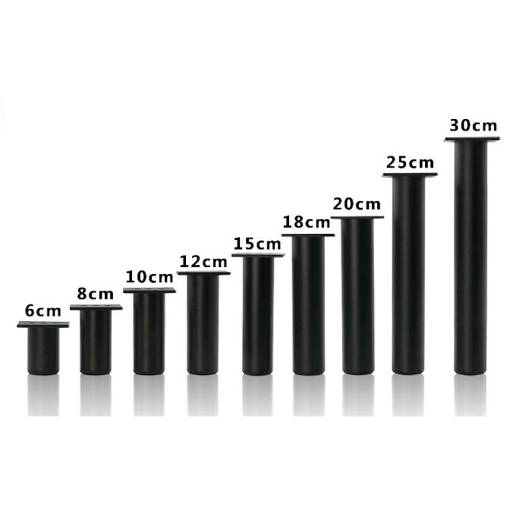 Gambe per mobili in Metallo, Divano, Argento Cromato, armadietto, ferramenta Fai da Te, Cucina, Bagno, Piedini di Rialzo (4 Pezzi) 13,2 cm