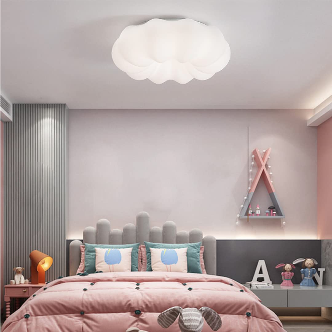 Żyrandol w chmurze LED chmura lampa sufitowa lampa sufitowa do pokoju dziecięcego, do sypialni, salonu, 15 W, 3 oświetlenie, 11,9''
