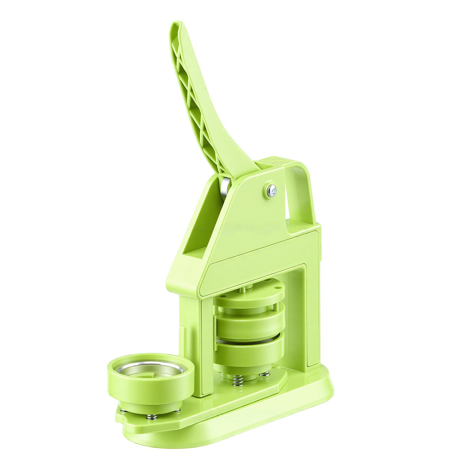 VEVOR Machine à Badge Bouton, 58 mm, Presse à Badges en Plastique avec 100 Kits de Badges, Cutter Circulaire, Clés Hexagonales, Poignée Ergonomique, pour DIY Personnalisation, Enfants et Adultes, Vert