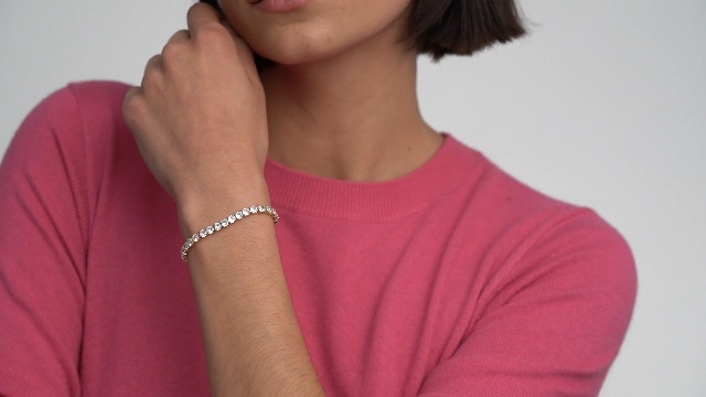 Bracciali con perle di cristallo