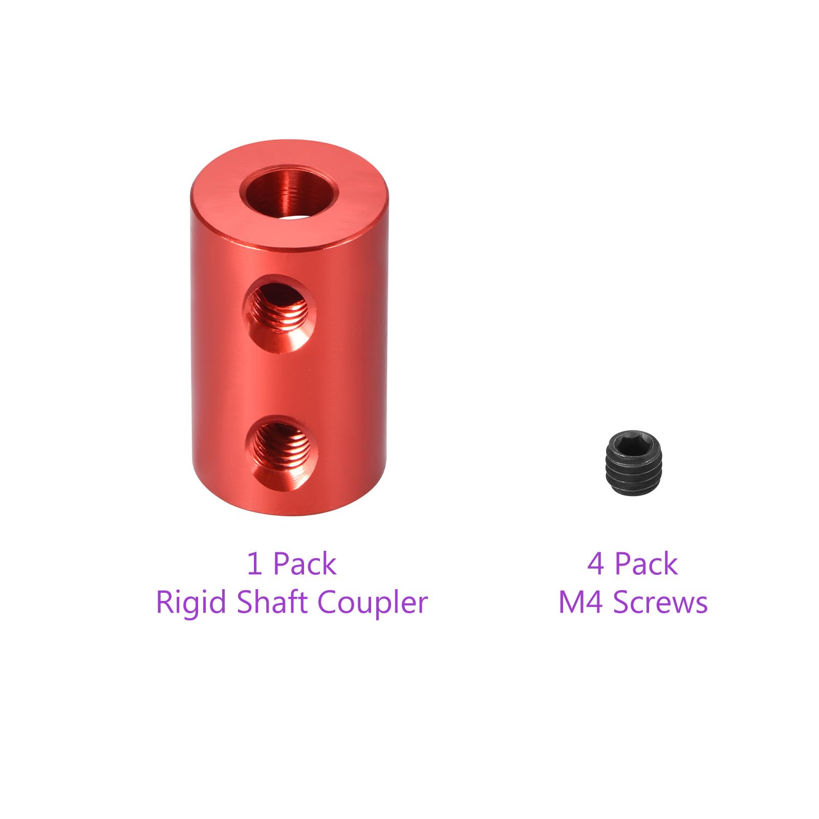 Coupleur Arbre Rigide 5mm à 5mm Aluminium Alliage - Lot De 2pcs Avec Vis - Moteur Modélisme