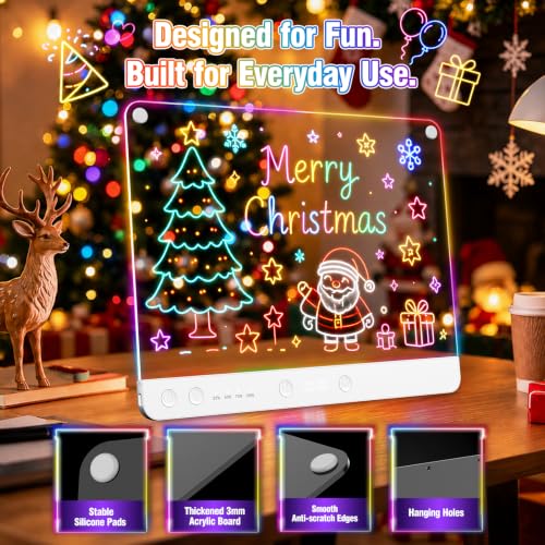 LED Drawing Board for Kids, 16" Rechargeable Birthday & Christmas Gift - Image 4