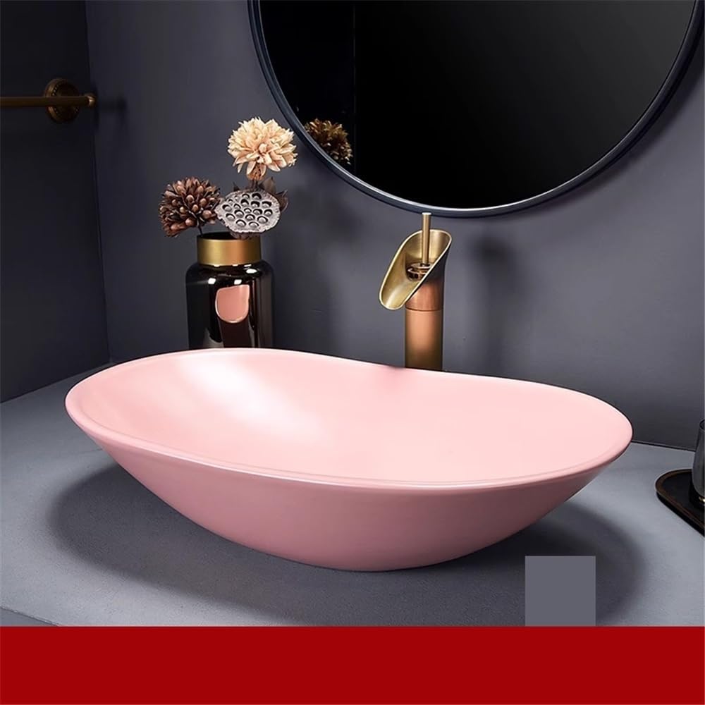 Lavabo da appoggio Creative Retro Art Washbasin Bathroom Sink Jingdezhen