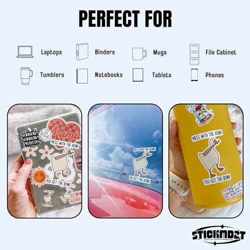 Calcomanía de vinilo impermeable para proteger y decorar tu Kindle, botellas y laptop 4