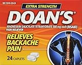 Doan's Backache Pain Relief Caplets, Extra Strength, 24-Count Boxes (Pack of 3)