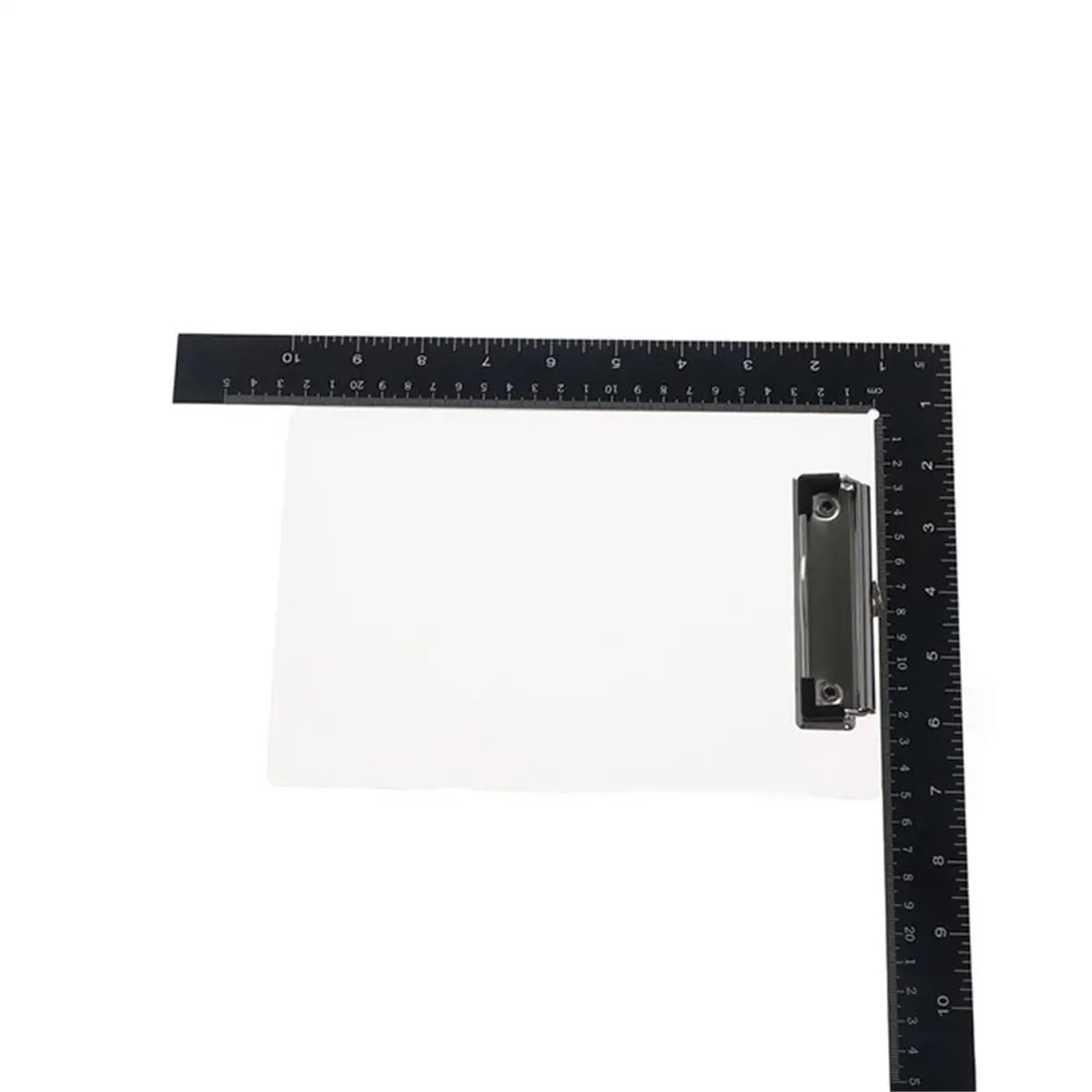 10 portapapeles de plástico negro con clip de metal de perfil bajo, tabletas de escritura A4 para estudiantes, oficina y papeleo de nizing, y juego de portapapeles ligero
