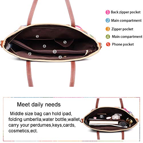 Segater® Women Multicolor Genuine Leather Tote Bag Cowhide Boston Hobo Bag Woven Bohemian Design Crossbody Bags Ladies Handbag Vintage Patchwork Purses #TOP2