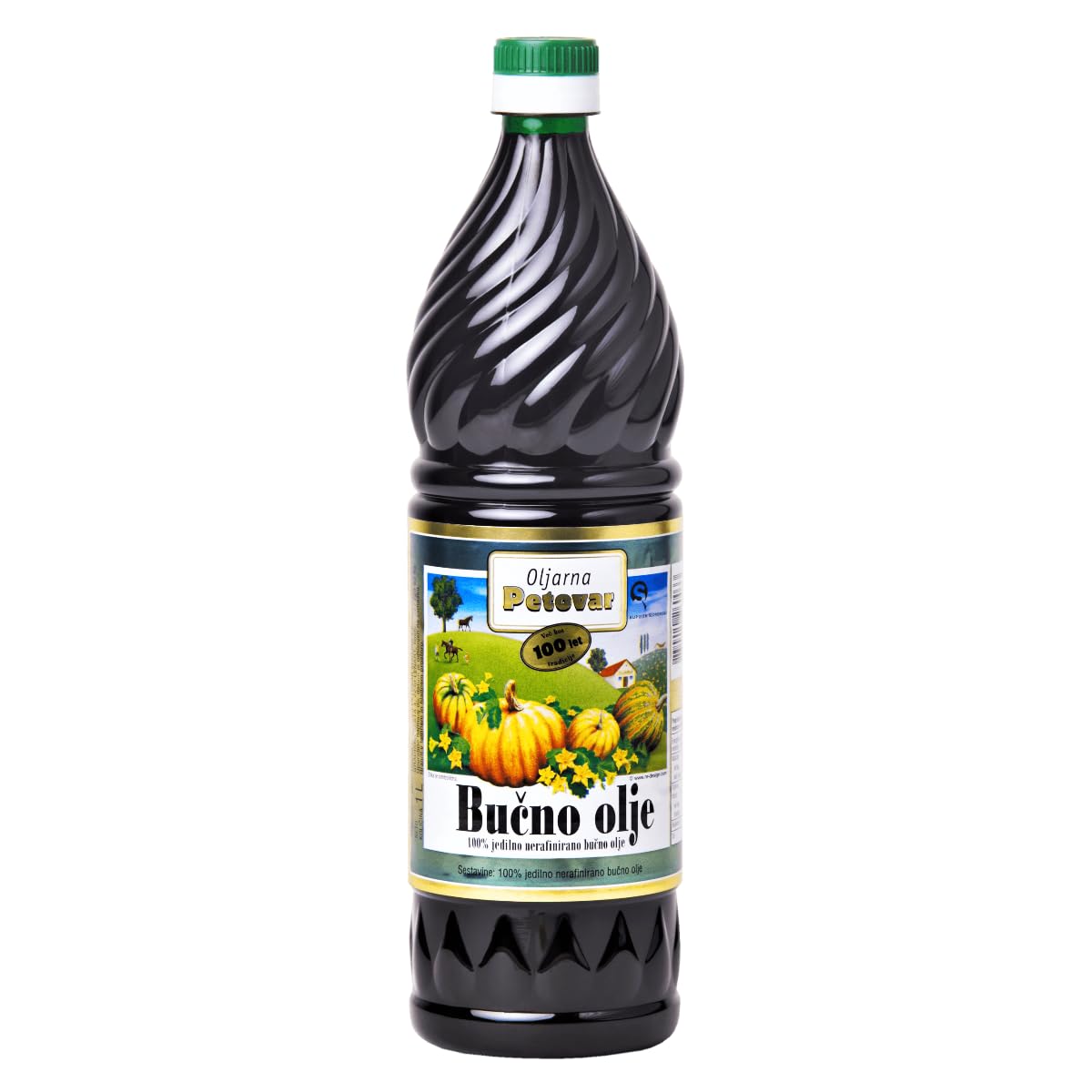 Premium Original Unrefined Slovenian 100% Pumpkin Seed Oil - Pack Of 1 x 1000ml